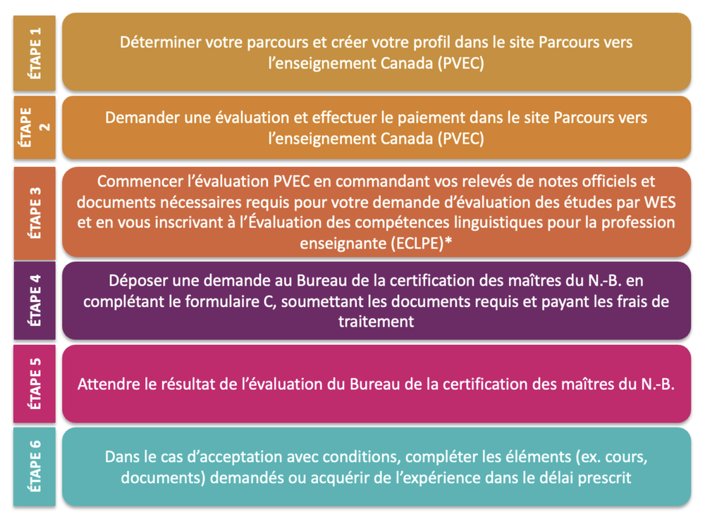 enseignant primaire tableau processus a suivre personne formee nb